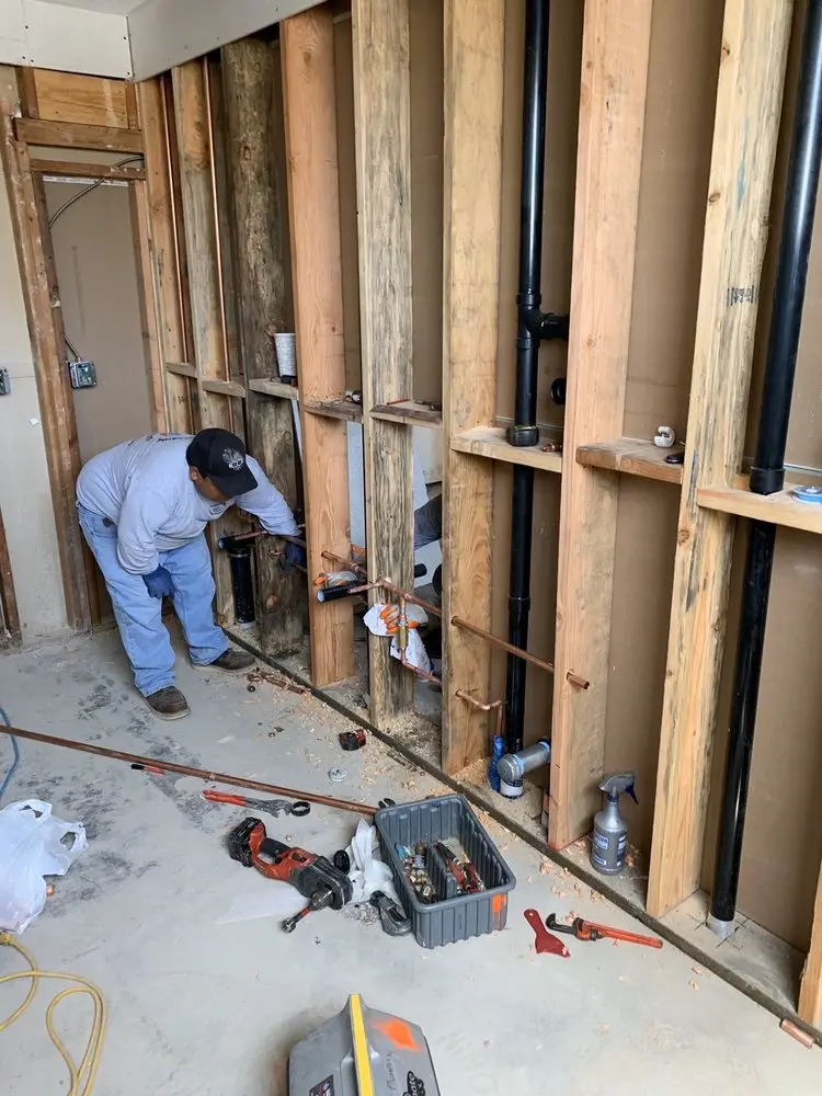 Commercial rough-in plumbing for Gas Line Repair in West Duxbury